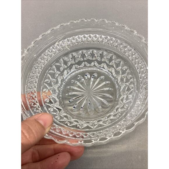 Set Of 2 Anchor Hocking Wexford Small Bowl & Indiana Glass Divided Serving Tray - Picture 9 of 16